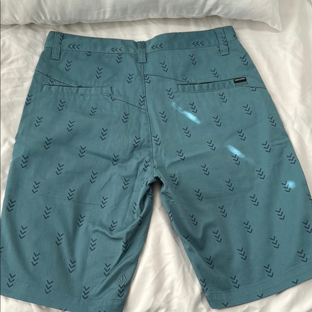 Volcom Teal Patterned Shorts - Picture 5 of 7